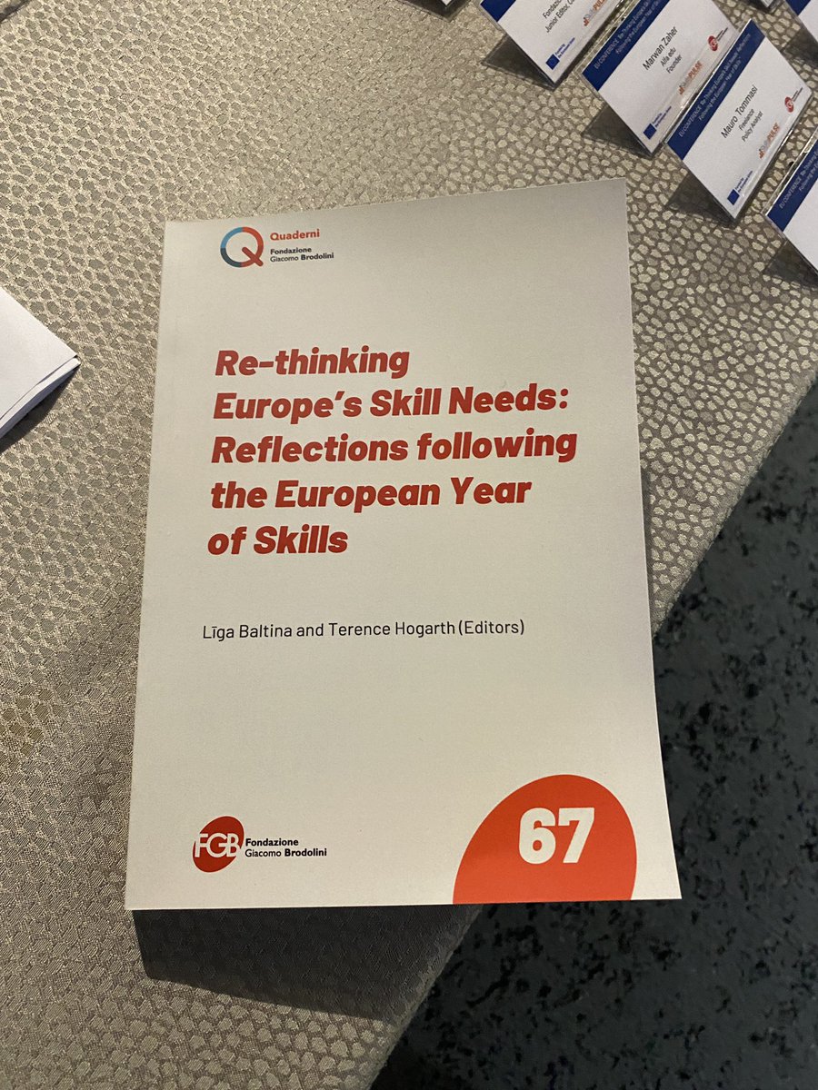 FondazBrodolini's tweet photo. Labour or skills shortages? Questa la domanda a cui risponderanno Costanza Pagnini, Elisa Staffa, Seamus McGuinness e Eamonn Davern nel corso sessione interattiva sul libro appena pubblicato da FGB “Rethinking Europe’s Skill Needs”, moderata da Terence Hogart. @SkillsPulse https://t.co/WwgJk9nC7E