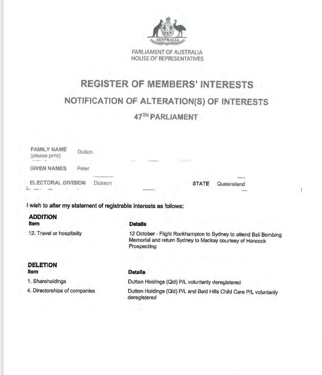 ShiannonC's tweet photo. The media are still squawking about Anthony Albanese and his flight upgrades. 🙄

The abc at 11pm news tonight rehashed it yet again as their top story.

An unbelievable pile on of media white noise when there are many other issues that the media have simply ignored - especially those related to Dutton and the NOalition.

It appears to be overtly hypocritical for the media to pile on Albanese for flight upgrades when there were crickets regarding all the flight upgrades of coalition MPs - Hell, even my husband gets flight upgrades for frequent flying and he doesn’t fly as much as Albanese or Dutton. 

Don’t get me started on the media blackout regarding Ralph Babet flying over to America this week to be in the midst of the Trump campaign at the US election.

.. and let’s not talk about sports rorts and car park rorts, Robodebt or 3 Coalition MPs charging taxpayers $2500 each to travel to the AFL grand final in 2013 - a tradition that likely continued for many years. Let’s not mention Matthias Cormann’s flights with the RAAF crisscrossing Europe and the US to drum up support for his OECD bid  - at a cost of $11,000 per day for 34 days ($380,000). 

I won’t talk about Dutton and his own upgrades - plus his two flights courtesy of Hancock Prospecting, his travel to Israel courtesy of Australia Israel and Jewish Affairs Council. Not to mention Dutton’s free Qantas Chairman’s Lounge and Virgin Club memberships. 

Far be it from me to let folks know about Sussan Ley’s recent purchase of a Cessna 182 this month. Did the media mention that? No? That’s right.. they were too busy salivating over Albanese and Jodie’s new home purchase. 

.. and what about Scott Morrison? I counted 12 business class airfares, 2 first class airfares and 1 private charter while he was in opposition until he left Parliament in February 2024 on his register of interests. He wasn’t in government - what did he need all those flights for? Did you see the media reporting it? No? .. fkn crickets. I suspect that I do a better job than the media do in this regard.

These malignant attacks on Albanese are personal - and they are strategic. 

In QLD, the Murdochracy ran misinformation campaigns and attacked the leadership of Steven Miles to discredit him, thereby discrediting the party and confidence in the Labor Party.

Murdoch will now turn his attention to federal politics and the rest of MSM will follow. They intend to attack the character of Albanese - because the character of Dutton is irredeemable and you can’t polish a tu*d.

.. because Albanese is still leading Dutton in the polls as preferred leader. Murdoch is out to change that perception.