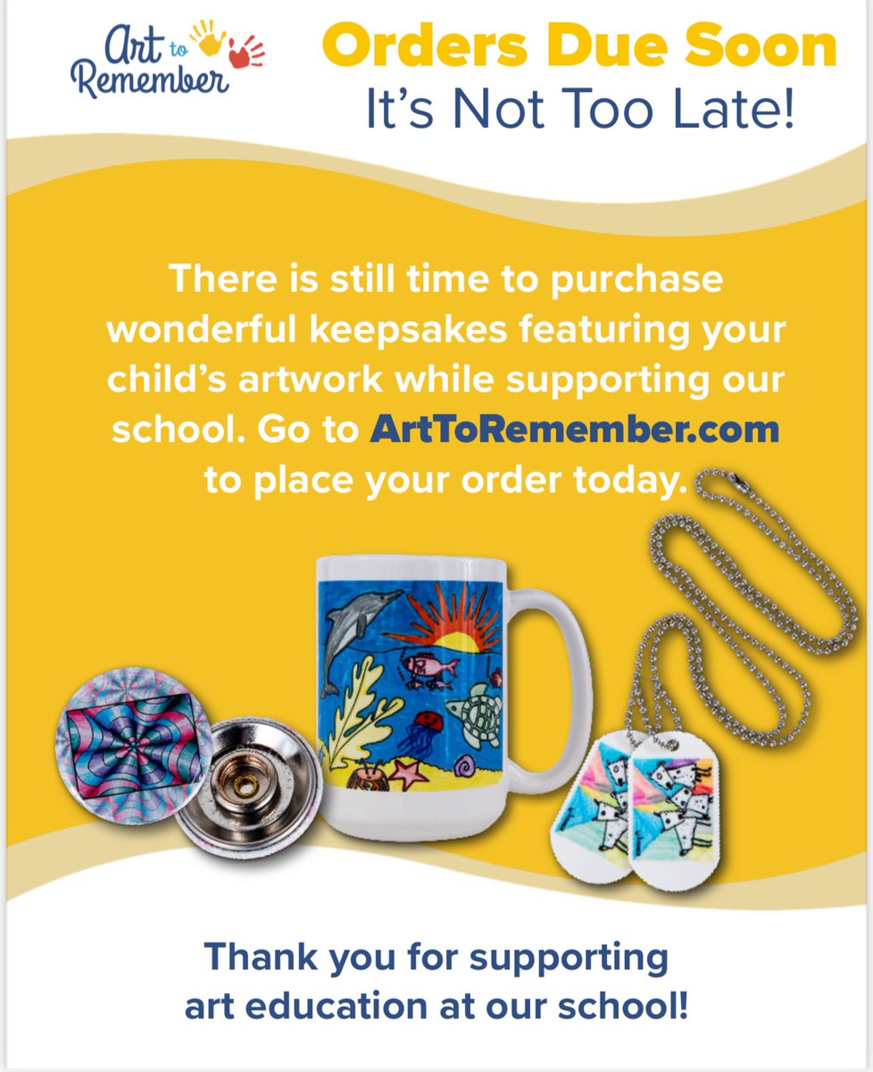 Kristin Paribello (@mrs_paribello) on Twitter photo 📣<a href="/ORH21Colonia/">OakRidgeHeightsSchool21</a> families! Orders are due soon! Don’t forget to check out your child’s artwork. 🎨 📣<a href="/ORH21Colonia/">OakRidgeHeightsSchool21</a> families! Orders are due soon! Don’t forget to check out your child’s artwork. 🎨