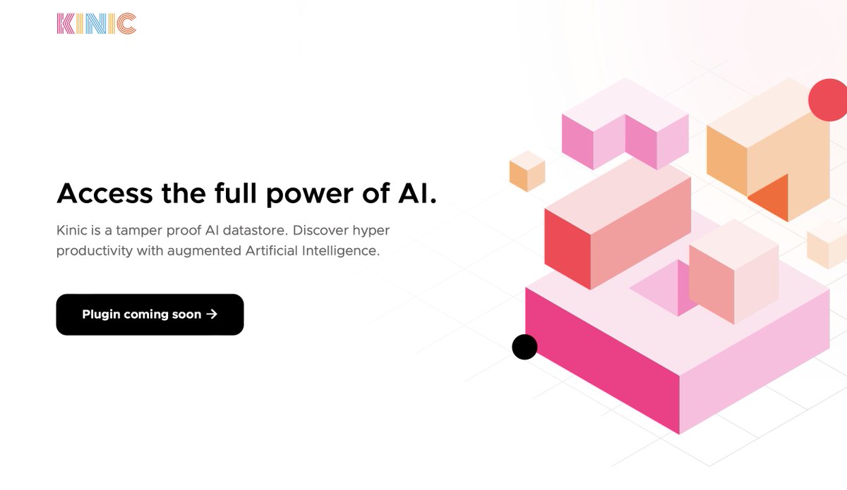 New landing is up 🪇
kinic.io