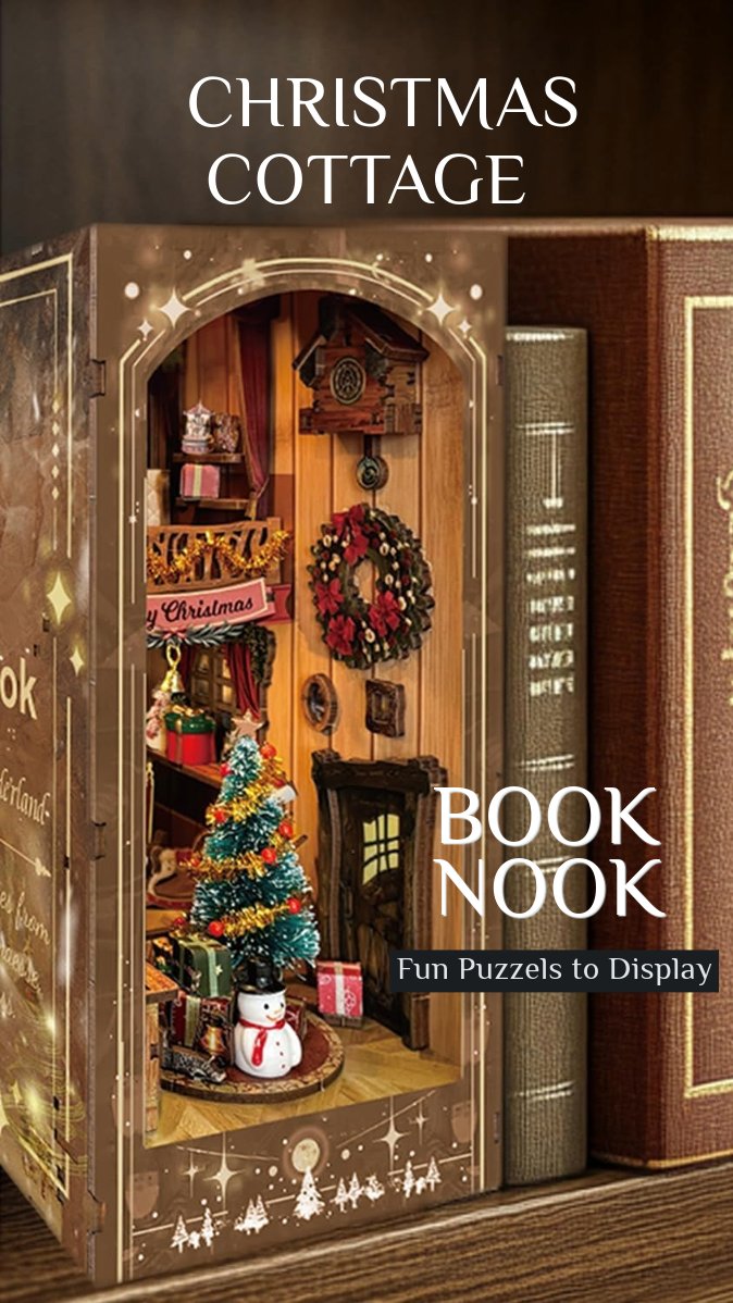 HangnwithHaley's tweet image. Christmas Cottage Book Nook
Create a magical holiday scene with the Christmas Cottage Book Nook Kit. Featuring a detailed Christmas tree, festive wreath, and a charming snowman, this DIY book nook kit.....
Grab Yours Here: amzn.to/3YqHAeV

#puzzletime #craftkit