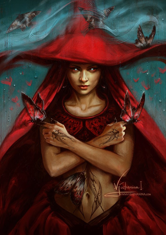 Elder Witch 🦋 The painting that started the whole series.