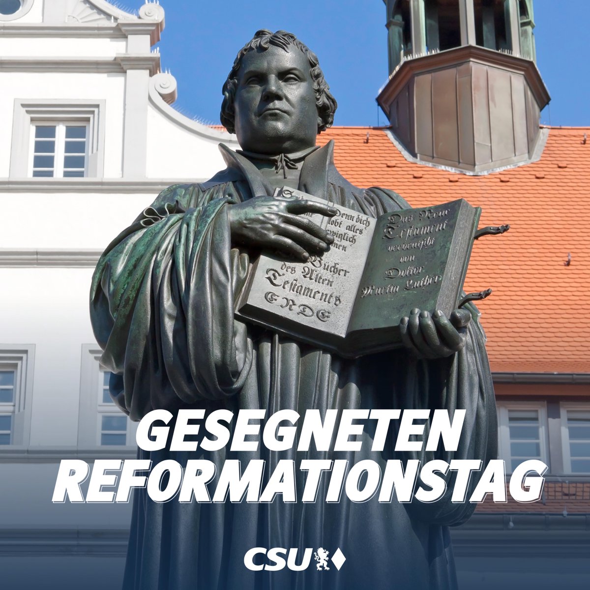 Einen gesegneten #Reformationstag! Am 31. Oktober 1517 schlug Martin #Luther seine 95 Thesen an die Schlosskirche zu Wittenberg und legte damit den Grundstein für die Evangelische Kirche. Der Begriff "evangelisch" bezieht sich auf die Rückbesinnung auf das Evangelium, die gute