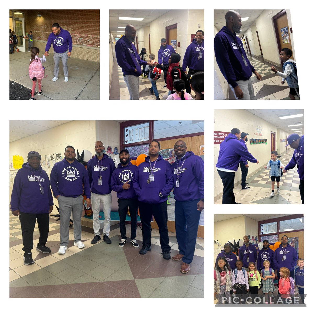 Another great day <a href="/MillerRdgTweets/">Miller Ridge Elementary School</a> of starting the day with a welcome from <a href="/TheAdmiralSquad/">The Admiral Squad</a>  #middierising