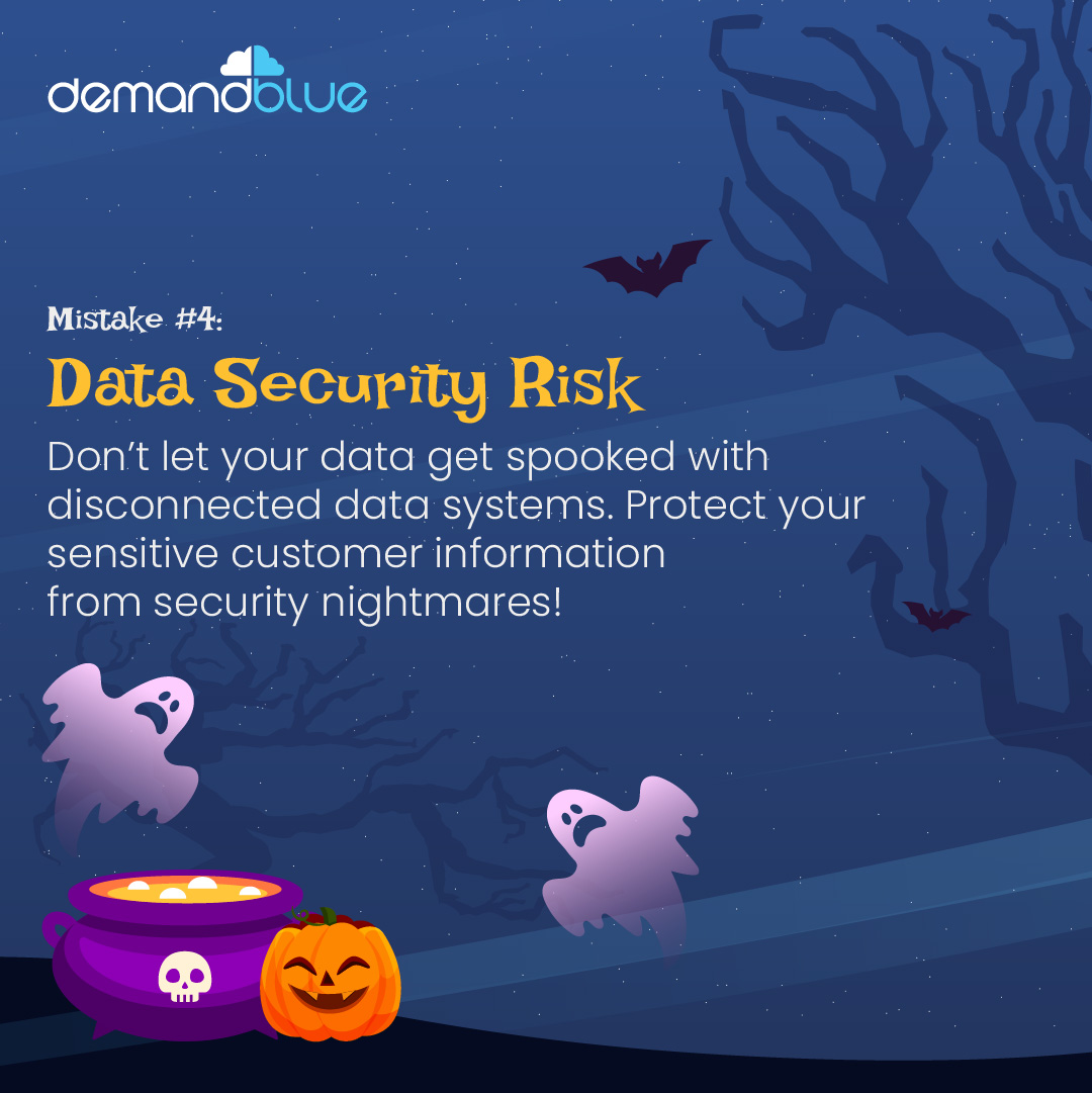 Data Zombies are ghoulish for any organization. Avoid these spooky mistakes and see how Salesforce Data Cloud can help you.

DemandBlue experts can help you leverage Salesforce Data Cloud: 

demandblue.com/salesforce-dat…