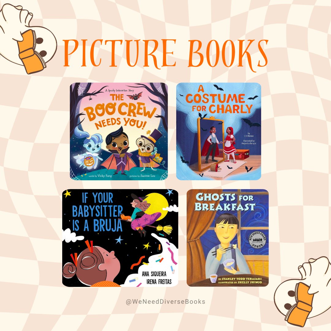 We Need Diverse Books (@diversebooks) on Twitter photo <a href="/Diafla/">Flavia Z Drago</a> @TraceyBaptiste <a href="/AmberRenArt/">Amber Ren</a> Picture Books
🎃 “The Boo Crew Needs You!” by <a href="/fangmous/">Vicky Fang</a> & Saoirse Lou
🎃 “A Costume for Charly” by @CKMalone2 & Alejandra Barajas
🎃 “If Your Babysitter is a Bruja” by <a href="/SraSiqueira1307/">Ana Siqueira</a> & <a href="/irenafreitas/">Irena Freitas</a>
🎃 “Ghosts for Breakfast” by Stanley Todd Terasaki <a href="/Diafla/">Flavia Z Drago</a> @TraceyBaptiste <a href="/AmberRenArt/">Amber Ren</a> Picture Books
🎃 “The Boo Crew Needs You!” by <a href="/fangmous/">Vicky Fang</a> & Saoirse Lou
🎃 “A Costume for Charly” by @CKMalone2 & Alejandra Barajas
🎃 “If Your Babysitter is a Bruja” by <a href="/SraSiqueira1307/">Ana Siqueira</a> & <a href="/irenafreitas/">Irena Freitas</a>
🎃 “Ghosts for Breakfast” by Stanley Todd Terasaki