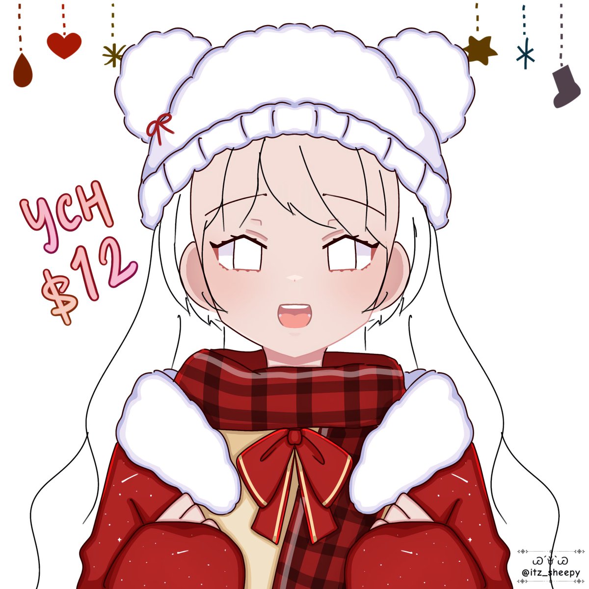 Sheeeepyu's tweet photo. 🦌🛷 ❅YCH for Christmas are open! 🎄
✦ Payment via ko-fi ($12 each)
✦ Colour of clothes can be customised 
✦ Message me if interested 
-10 slot atm ( ˶ˆᗜˆ˵ )-

Rt and likes is highly appreciated 💌 thank you so much for the support! 
ദ്ദി(｡•̀ ,<)~✩‧₊ hugs! https://t.co/k5vZSQOLDz