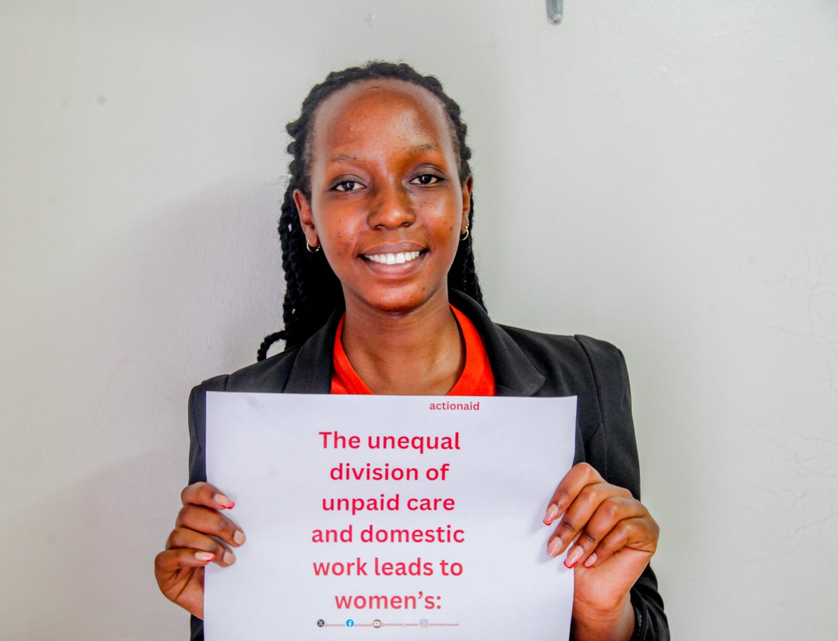 actionaidrwanda's tweet photo. On this #DayOfCare, let's commit to sharing the responsibility of care! Together, we can challenge social norms that perpetuate gender inequality and transform care systems for a more equitable future.  @unwomenrwanda https://t.co/IyHicVT1Bq