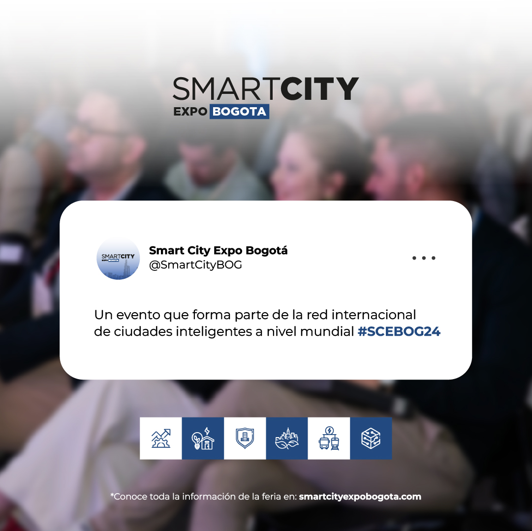 🌍✨ ¡Bogotá brilla en el mapa global de las ciudades inteligentes! #SCEBOG24 no solo destaca nuestro compromiso con la innovación, sino que también atrae inversión extranjera, talento y conocimiento.

Juntos, estamos construyendo un futuro más sostenible y conectado.