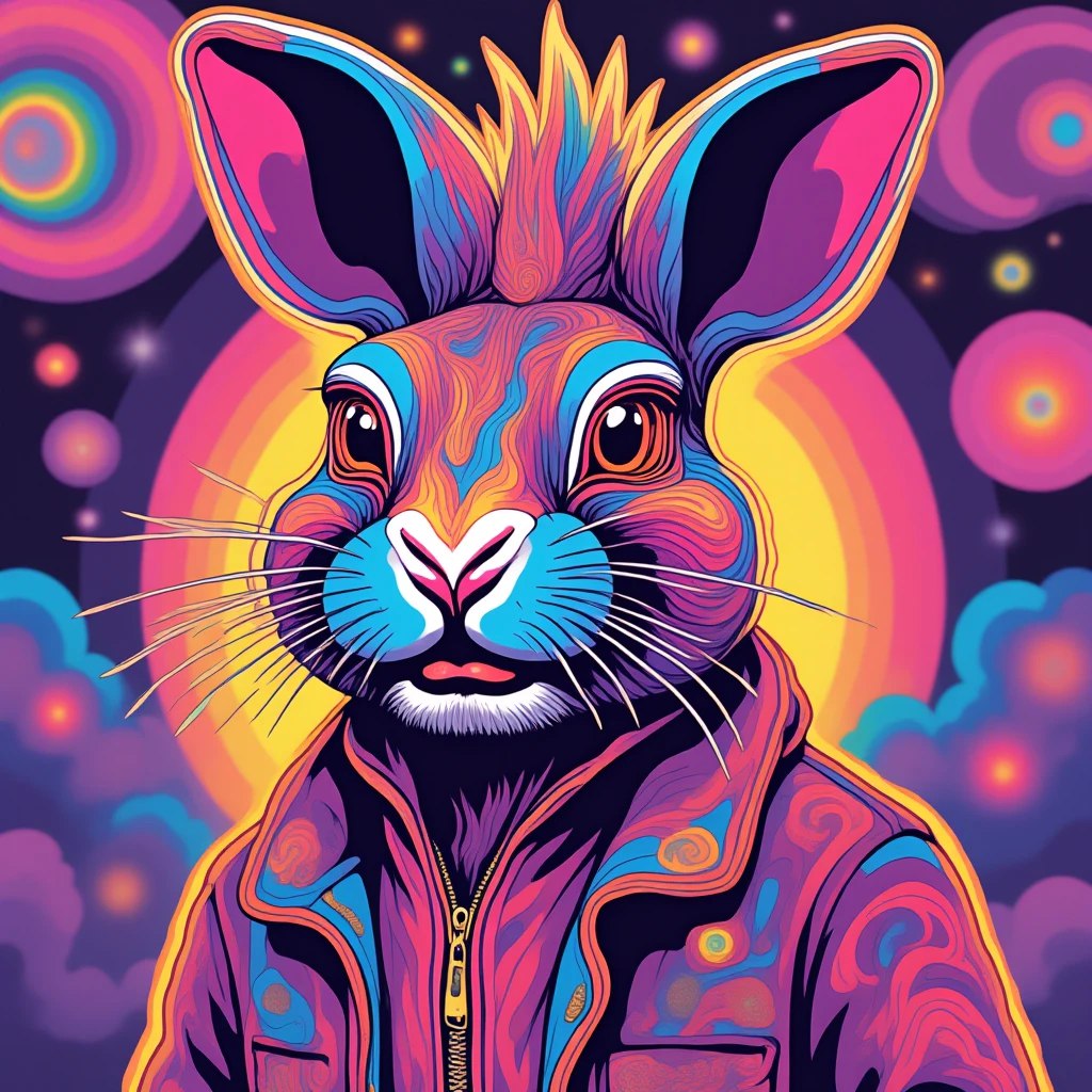 NftGroovy's tweet photo. @triptherabbit @MacroCRG #triptherabbit is just good vibes.
great AI generated art, fun community. https://t.co/IVWx9NvzPP