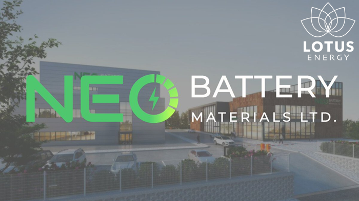 neo_battery's tweet photo. NEO Battery Materials Signs Letter of Intent for Joint Venture with Lotus Energy Recycling 

Click to Read More: https://t.co/s4rOfzYYvM 

$NBM.V $NBMFF #EV #Lithium #Cleantech #Batteries #Siliconanode #electrification #zeroemission https://t.co/2OR2DeStn7