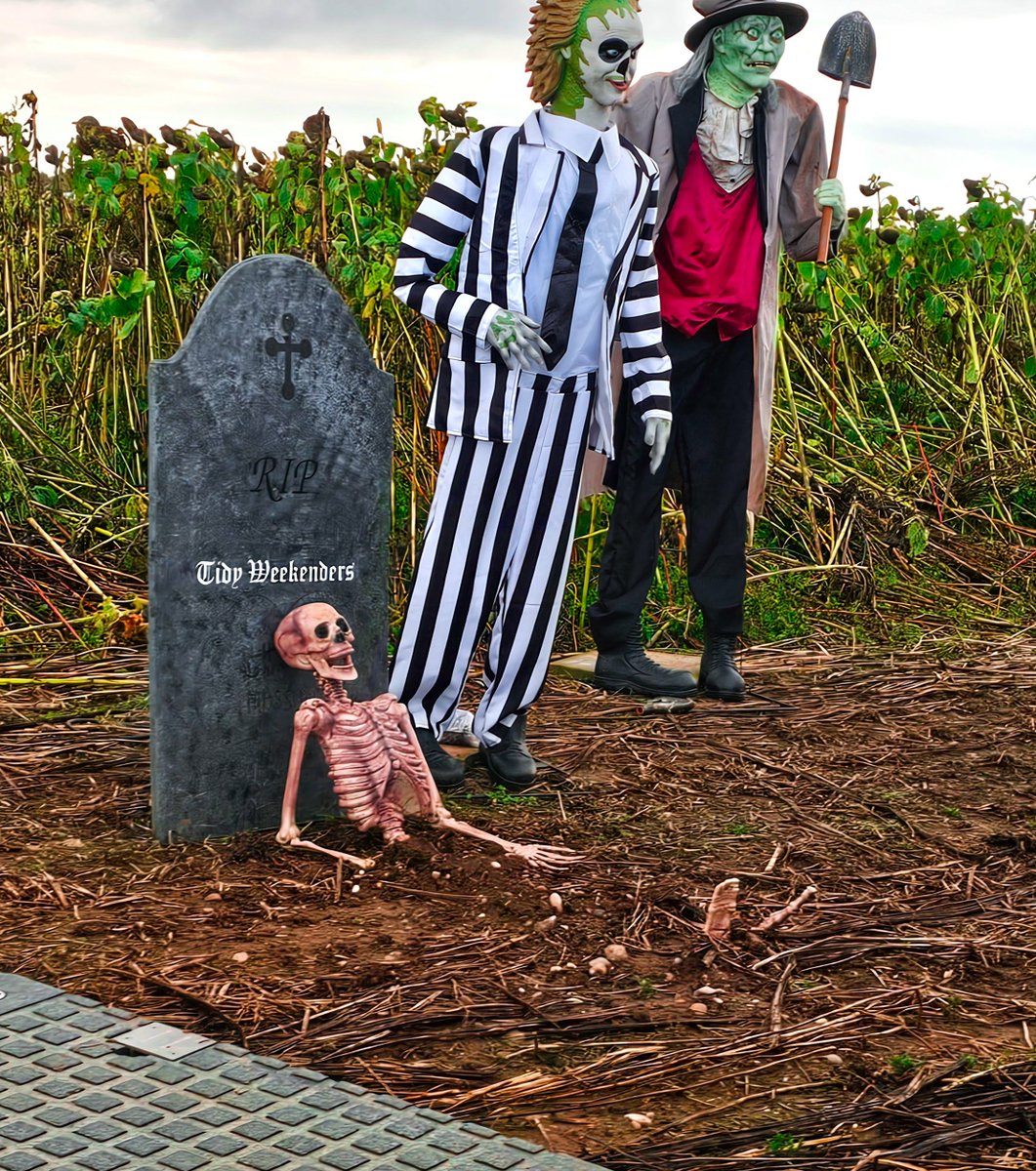 sammy_brown3's tweet photo. Check out this tombstone at Cattow's Halloween Farm @TheTidyBoys @AmadeusMozart https://t.co/a2Ggb7mhO6