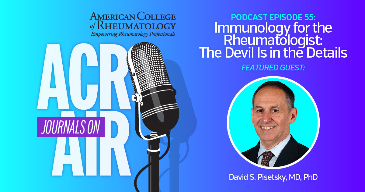 NEW EPISODE! What do antinuclear antibodies &amp; immunologically active DNA have to do with the pathogenesis of #SLE? Let’s dive in with David S. Pisetsky, MD, PhD, HERE → acr.tw/3Ur1Ls2 <a href="/ACR_Journals/">ACR_Journals</a>