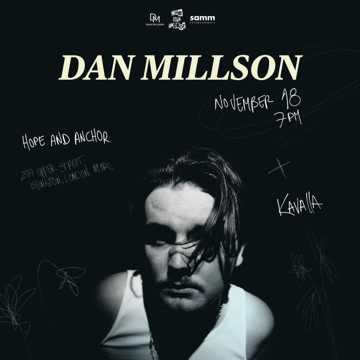 WorkatStudio's tweet photo. Poster design for @danmillsonmusic
A very special concert in #London that you can’t miss 🔥
November 18
7pm
Hope And Anchor
Islington, London
#workatstudio #danmillson #posterdesign #londonmusicscene #musicscene #livemusiclondon #newmusicUK https://t.co/vv9mSknUlO