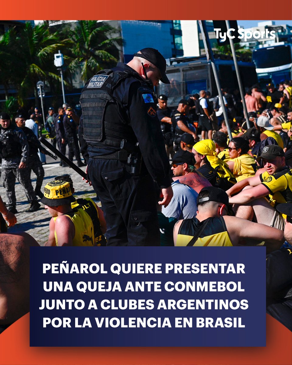 TyCSports's tweet photo. 🚨🇧🇷 Evaristo González, dirigente de Peñarol, planteó una alianza con clubes argentinos para presentar una queja formal ante la Conmebol con el objetivo de que los brasileños sufran duras sanciones por los graves incidentes que ocurren constantemente en sus tierras.

💬 "No podemos poner en riesgo a toda la parcialidad cada vez que vamos. Brasil entero tiene que tener una sanción ejemplar o perder la localía por dos años. Que vayan a jugar a Paraguay, o que sencillamente Brasil realmente sea castigado por lo que está pasando", afirmó González.