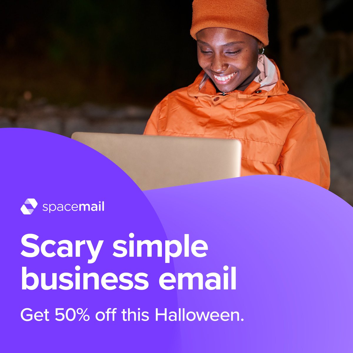 spaceship's tweet photo. 🎃 Get Spacemail half price with code SpacemailTreat this Halloween. Ends Nov 1 at 11:59 PM UTC https://t.co/a7yXWytEiH #EmailDeals #Halloween https://t.co/tTTyxSQKGI
