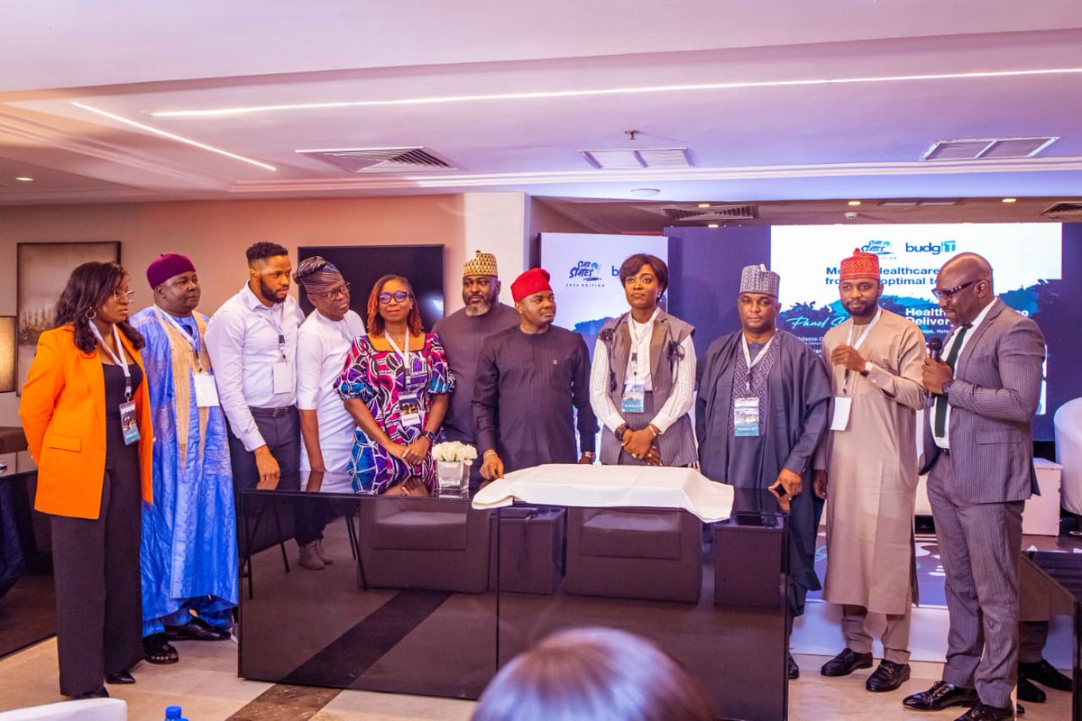 officialNESG's tweet photo. Earlier today, at the launch of @BudgITng's 2024 State of States Report with the theme 'Moving healthcare delivery from suboptimal to optimal', our CEO, Dr. Tayo Aduloju, delivered a compelling keynote on transforming healthcare delivery from suboptimal to optimal. He emphasized that the shift is not just a goal—it is essential for our nation’s human development. 

Quality healthcare is the bedrock of a vibrant society, enabling individuals and communities to thrive and reach their fullest potential. Let's prioritize health for a brighter future!  

#NESG #StateOfState2024 #HealthcareTransformation