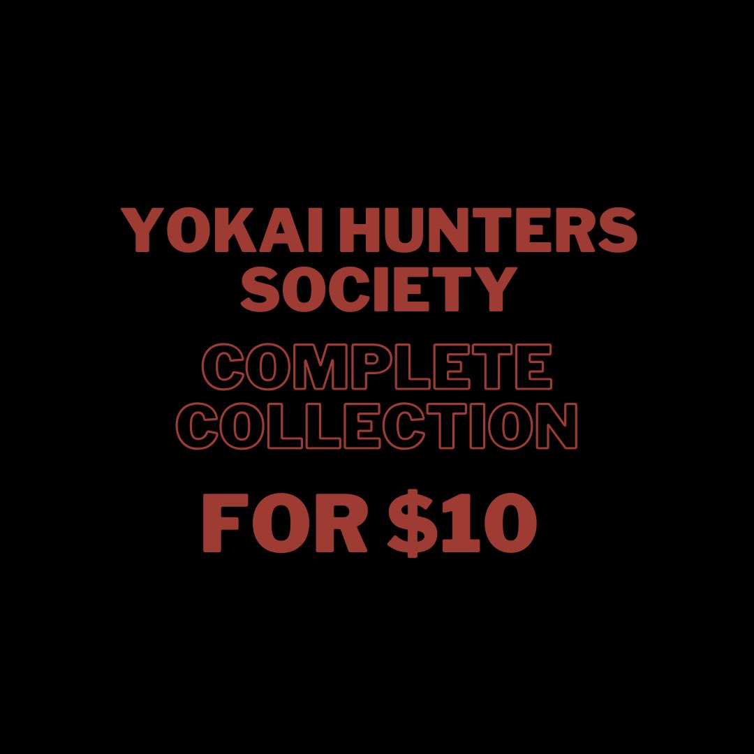 chema's tweet image. Want to hunt some yokai this spooky season? During October 30 &amp;amp; 31, get any product in the Yokai Hunters Society line at 50% off, or grab the entire collection for just $10!

itch.io/s/136387/yokai…