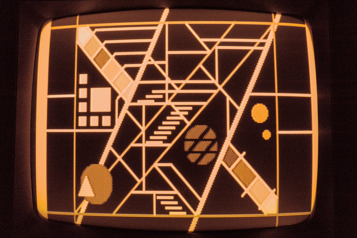 abstract composition in amber phosphor VI (2024)

90s drawing toy on 80s computer monitor, digital photo