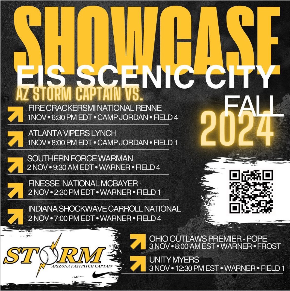 Sydney Root (@sydneyroot_2028) on Twitter photo Excited to play in the Scenic City Showcase this weekend in Chattanooga, TN! Come see our talented team in action! <a href="/AZStormFastptch/">Arizona Storm Fastpitch</a> <a href="/azstormcaptain/">Arizona Storm - Captain</a> Excited to play in the Scenic City Showcase this weekend in Chattanooga, TN! Come see our talented team in action! <a href="/AZStormFastptch/">Arizona Storm Fastpitch</a> <a href="/azstormcaptain/">Arizona Storm - Captain</a>