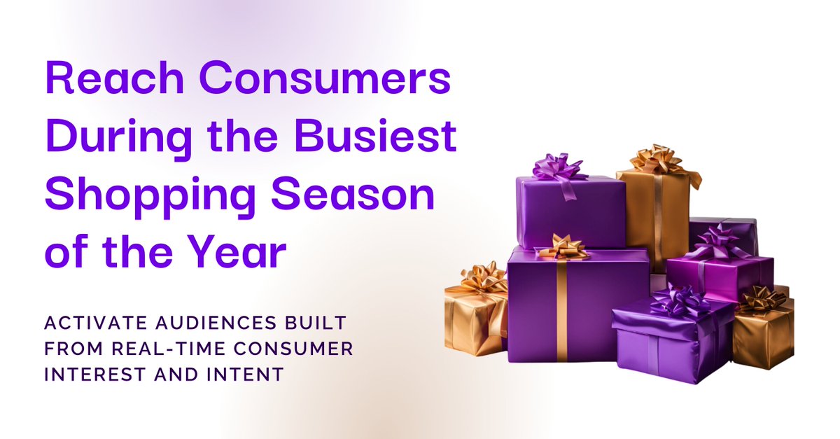 predactiv's tweet photo. It’s not too soon to be thinking about holiday shopping.  Reach high-intent shoppers as they are actively researching gifts and making purchase decisions.

ShareThis offers a comprehensive selection of retail and shopping audiences, built from real-time consumer interest and intent. Don’t see what you need? We can also build any custom audience to meet your needs.

Don’t miss the opportunity to capture shoppers. Reach out today:  https://t.co/x2UG7gmiS8
