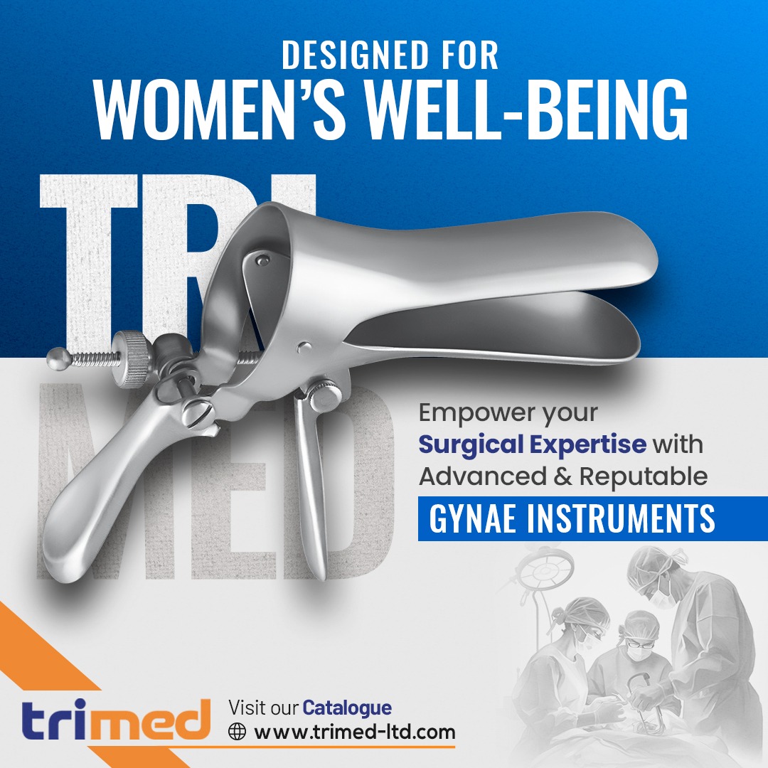 trimedltd's tweet photo. Empower your Surgical Expertise with Trimed’s advanced Gynecology Instruments, crafted with Precision!
#Trimed #SurgicalIstruments #Precision #Gynecology #WomenWellness https://t.co/gFrNPiwAPY