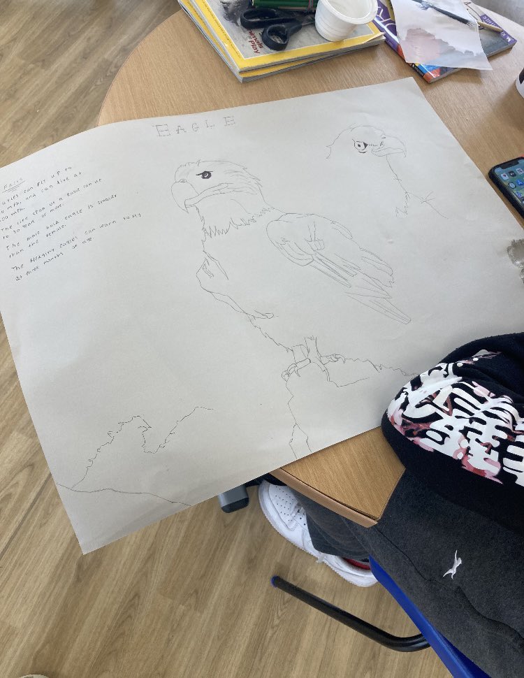 Arts 4 Wellbeing delivered the Post 16 half term activity today where the group took part in art through connecting with nature! Everyone thoroughly enjoyed and took their artwork home 🖌️