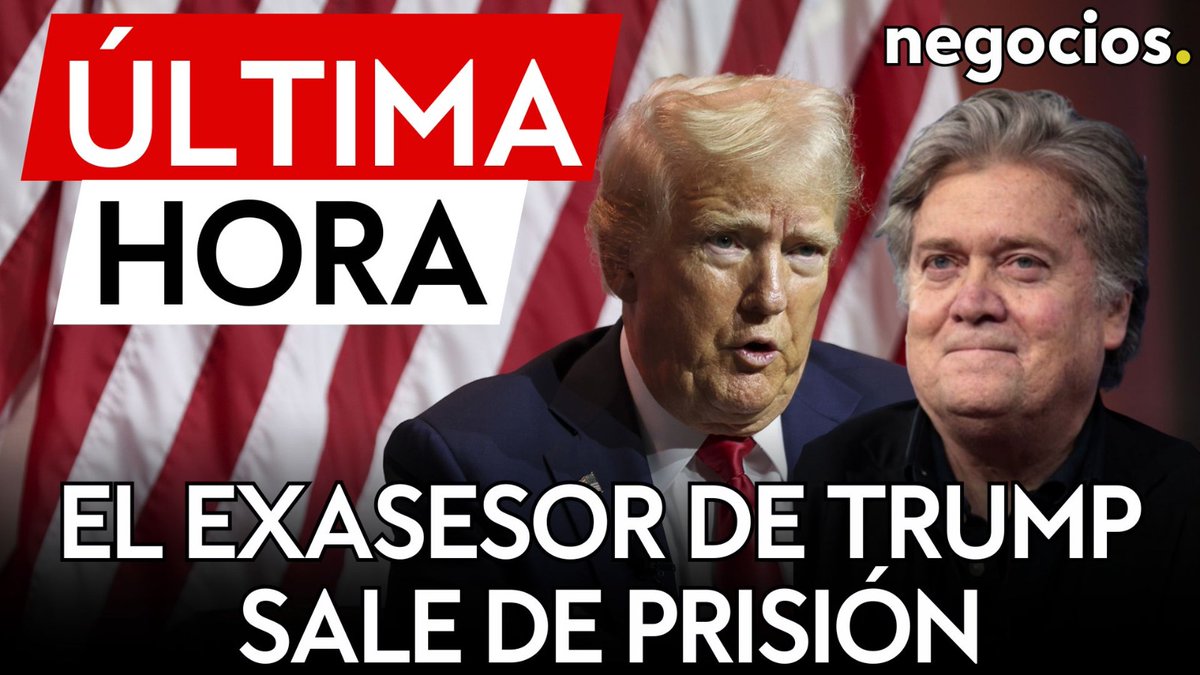 negocios_tv's tweet photo. ÚLTIMA HORA | Steve Bannon, exasesor de Trump, sale de prisión a días de las elecciones de EEUU
https://t.co/uFhavtdWuD
#stevenbannon #donaldtrump #eleccioneseeuu #eeuu #trump #elecciones #whitehouse #casablanca #kamalaharris #politica #ultimahora #negociostv https://t.co/166VhUJMgw