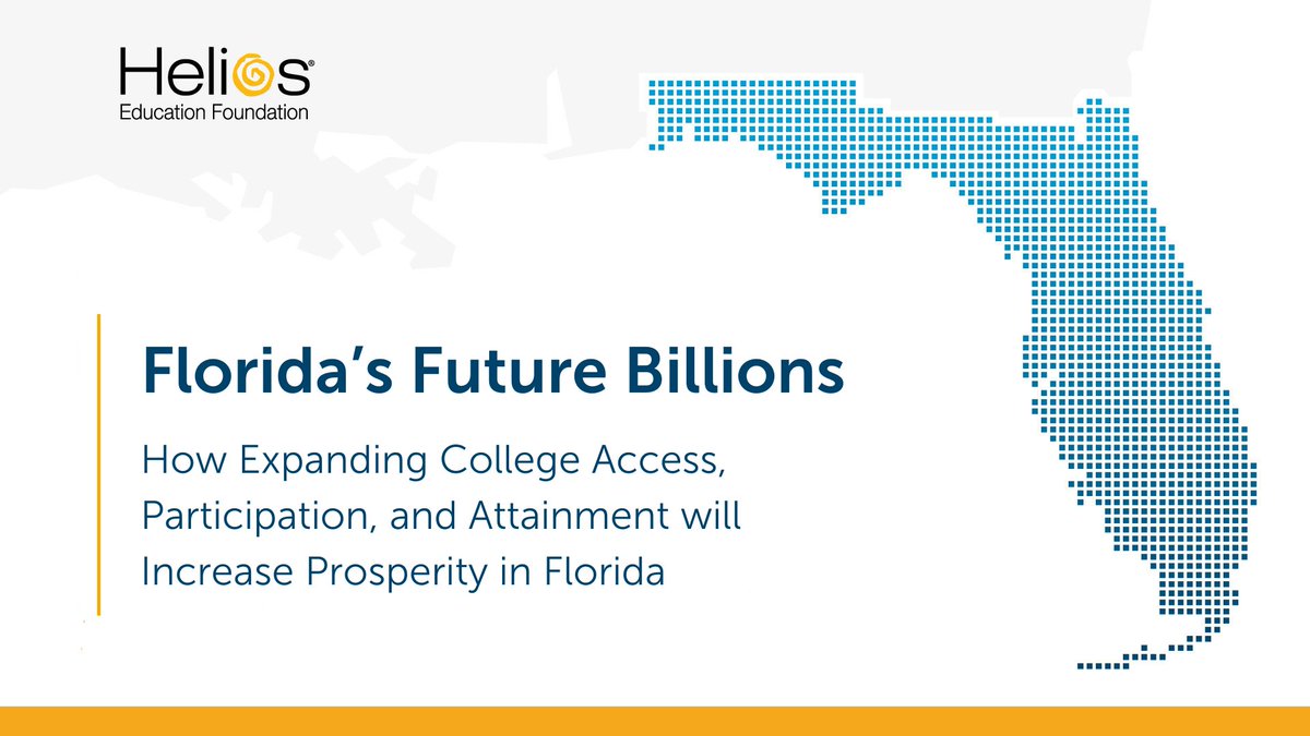 semstatepres's tweet photo. 📈 A new @HeliosEdFnd report reveals a 10% increase in college enrollment in FL could boost the state’s economic output by over $8 billion showing the value of postsecondary education! Check it out:
https://t.co/xcav6q0vng
#GoStateGoFar #FLCollegeSystem https://t.co/sKut2bGB3X