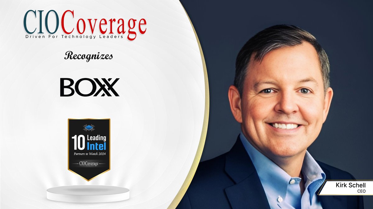 CioCoverage's tweet photo. Big News! 🚀 We’re thrilled to spotlight @BoxxTech and Kirk Schell, CEO as one of the Top Leading Intel Partners in our latest edition! 🎉

Read here: https://t.co/jvziwBmtgS

#ciocoverage #IntelPartners2024 #TechInnovation #LeadingIntelPartners #FutureOfTech #IntelEcosystem #b2b https://t.co/vJm0zNa1T0
