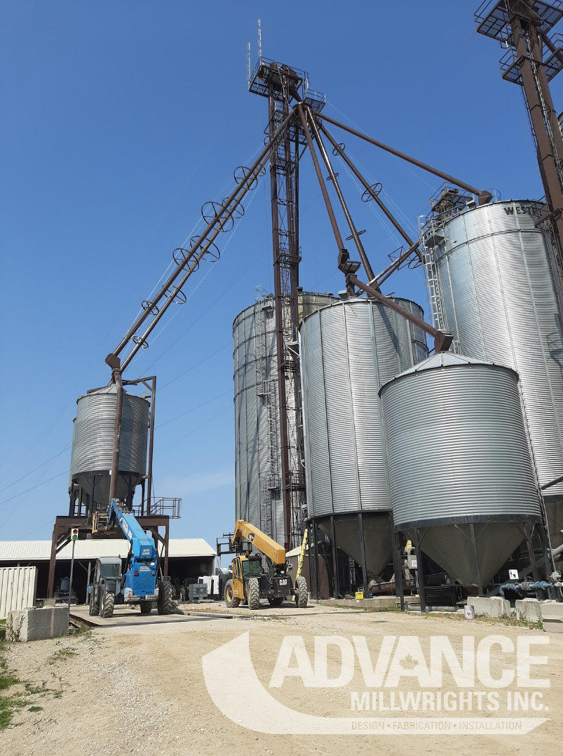 Grain elevators rely on strong, efficient systems to keep themselves running smoothly. That's where Advanced Millwrights' IRONCORE™ products come in.

Contact us today to find out more: bit.ly/4eajcoA

#IndustrialSolutions #Engineering #CdnAg #CustomFabrication