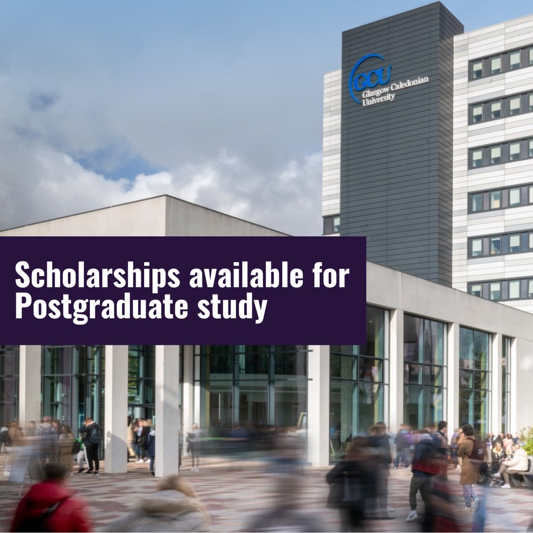 We are committed to providing a range of scholarships with benefits such as tuition fee support and help with travel and living costs. 👋

Find out more about what support is available on our website, or at our Postgraduate Open Evening on Wed 6 November: gcu.ac.uk/study/opendays