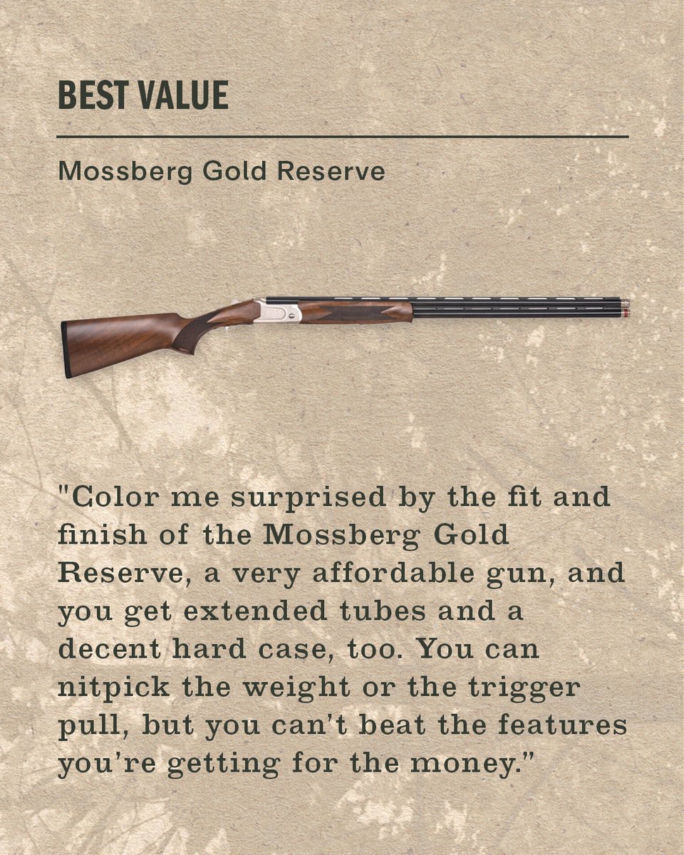 FieldandStream's tweet image. Our shotgun expert put 12 of the newest upland, waterfowl, turkey, and target shotguns to the test to pick the best shotguns of the year.

You’re going to want to read this one—check out the full review: fieldandstream.com/shotguns/best-… 💥

#TheLegendLives #GunReview #FieldAndStream