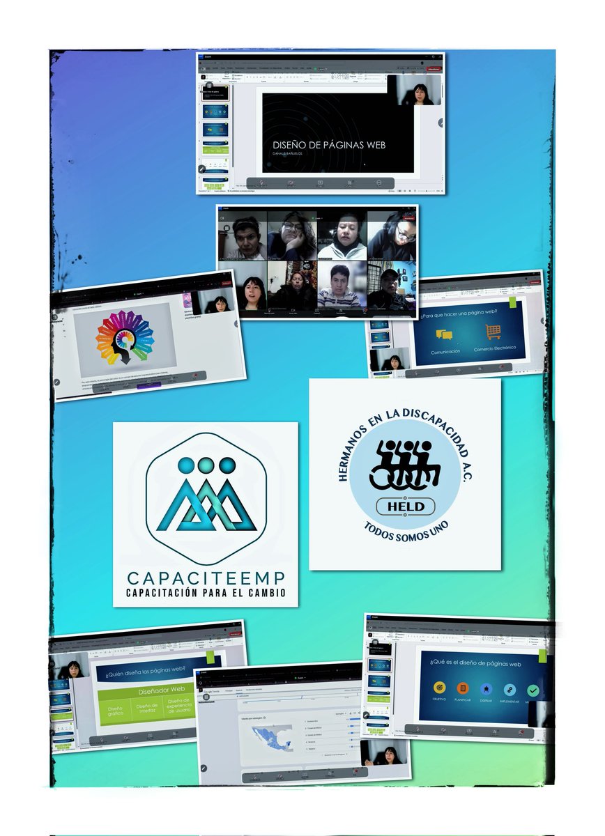 capaciteemp's tweet photo. 🖥️ 🌀 #CAPACITEEMP en conjunto con #HermanosEnLaDiscapacidad llevo acabo el curso de Computación "Páginas Web, Diseño de contenido y Publicidad" 🌀🖥️

🖥️🛒💙 Tuvimos el gusto de tomar el curso de Diseño de Páginas Web, Impartido por la Maestra Danalis Bañuelos 💙🖥️🛒 https://t.co/IxMKvLRQmh