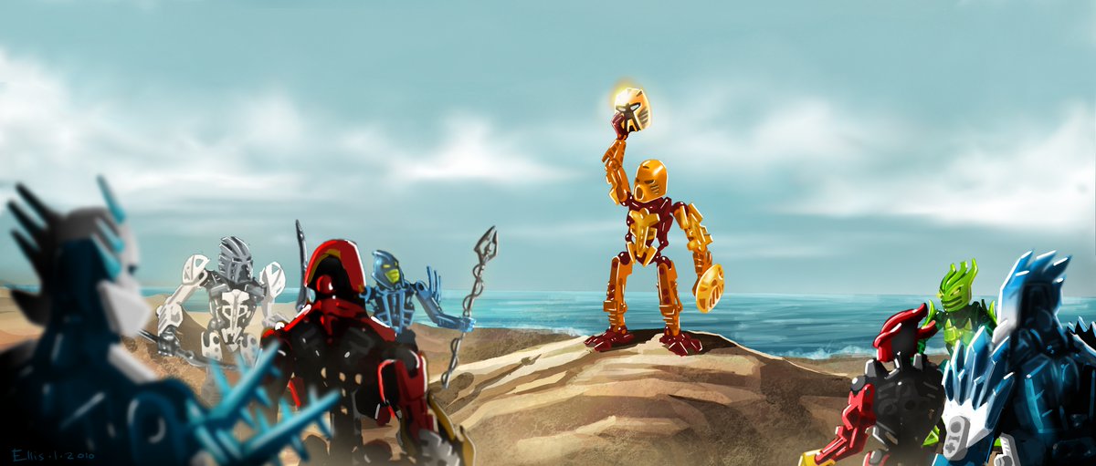 TheEljayJohnsen's tweet image. As of today, the time between the end of BIONICLE G2's story and now (9 years, 3 months) is roughly twice as long as the time between the end of G1's story and the official beginning of G2's (4y, 8m).  

This considers the end of G1's story to be Journey's End's last chapter.