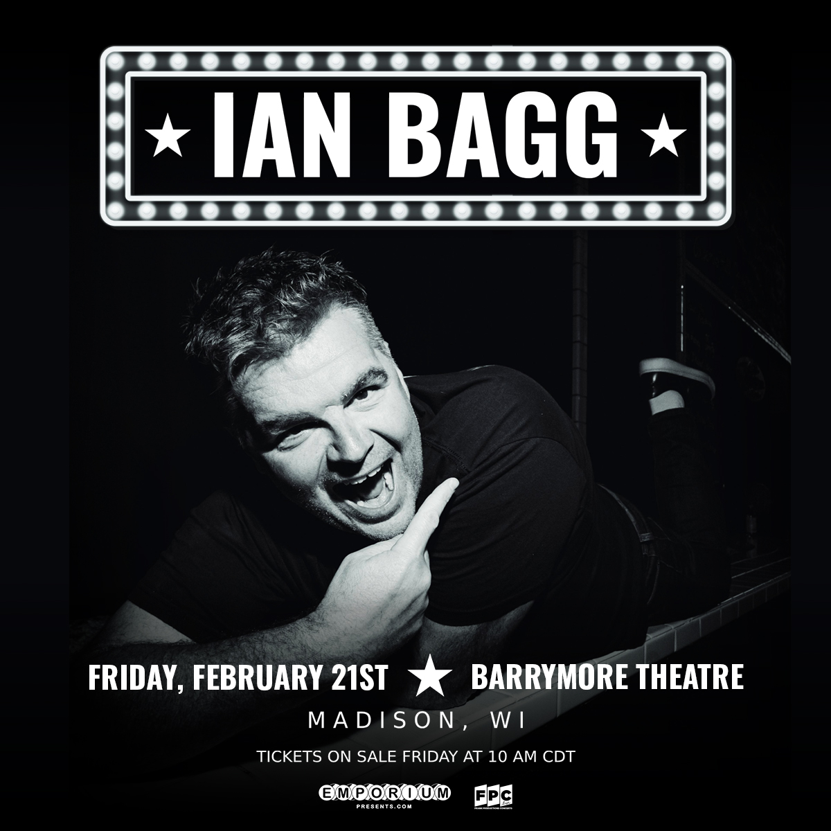 FPC Live (@fpclivemusic) on Twitter photo Just Announced! Ian Bagg live at The Barrymore Theatre (<a href="/barrymorelive/">Barrymore Theatre</a>) on Friday, February 21!
Tickets on sale this Friday at 10am: bit.ly/IanBaggMAD Just Announced! Ian Bagg live at The Barrymore Theatre (<a href="/barrymorelive/">Barrymore Theatre</a>) on Friday, February 21!
Tickets on sale this Friday at 10am: bit.ly/IanBaggMAD