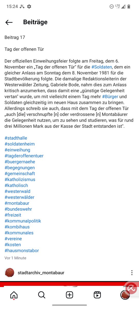 StAr_Montabaur's tweet photo. Beitrag 17 d. Reihe v. Gesellenhaus zu #Soldatenheim und #Stadthalle 

Mit einem #tagderoffenentuer eröffnete  man 1981 das Haus Mons Tabor, damals ein Kombihaus aus #Stadthalle und #Soldatenheim .  

#vereine 
#montabaur 
#freizeit
#lokalgeschichte 
#westerwald https://t.co/n8moxi8Lqu