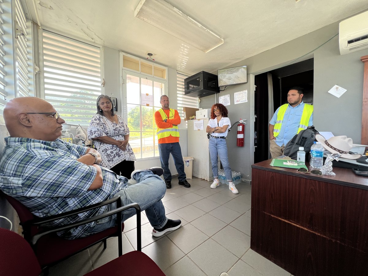 EPAregion2's tweet photo. 🌍✨ Great day with the EPA team! 

We visited the municipalities of Patillas &amp; Naguabo to guide municipal employees on how to access the @EPA 's federal SWIFR funds.

Together, we are working to strengthen our communities.🤝
#EPA #SWIFR #Patillas #Naguabo https://t.co/nBDwoOG8j5
