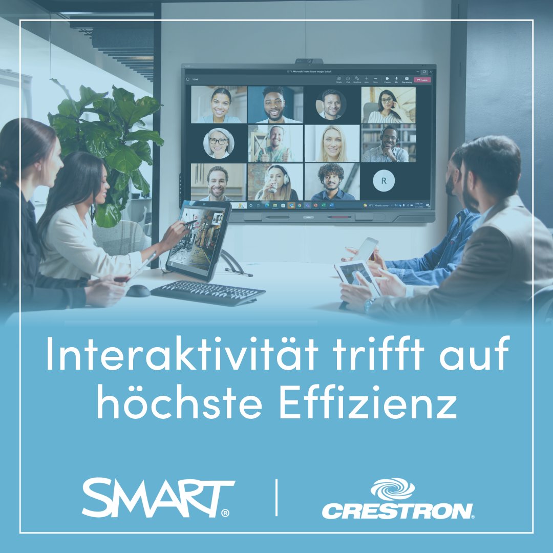 SMART_Tech_DE's tweet photo. 🎉 Große Neuigkeiten! SMART Technologies ist jetzt Crestron Connected® 2nd Gen zertifiziert! Unsere interaktiven Displays lassen sich nahtlos in die Crestron XiO Cloud® integrieren und machen die Zusammenarbeit einfacher als je zuvor. 
🚀https://t.co/Xmvrl1ESjt #WeAreSMART https://t.co/YOpWTpkhzQ