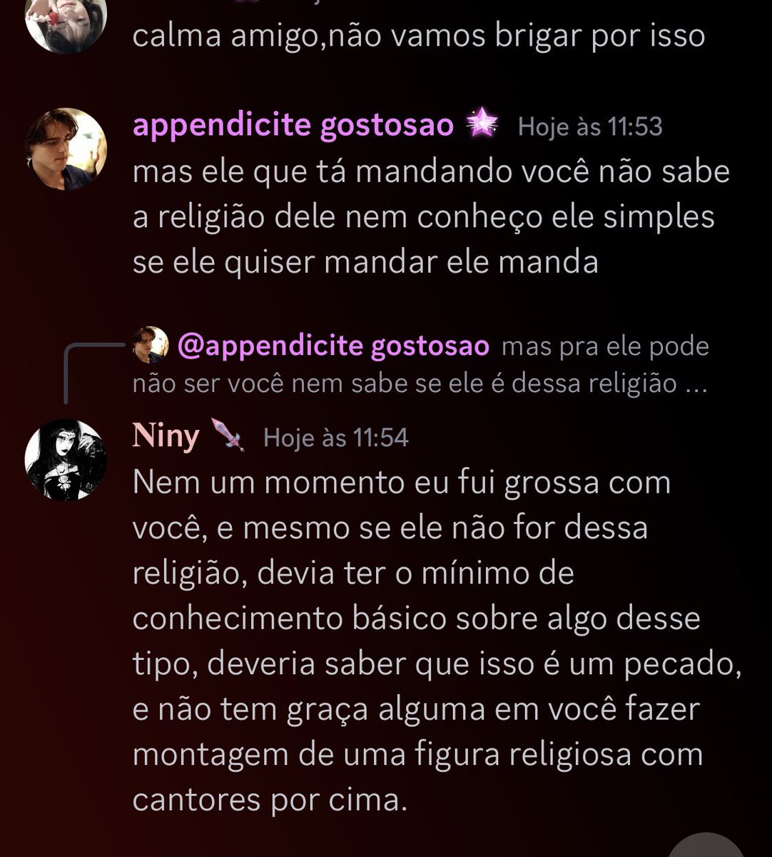 rheezando's tweet photo. E ainda defendem a pessoa que fez a blasfêmia. https://t.co/7ss8drpUO4