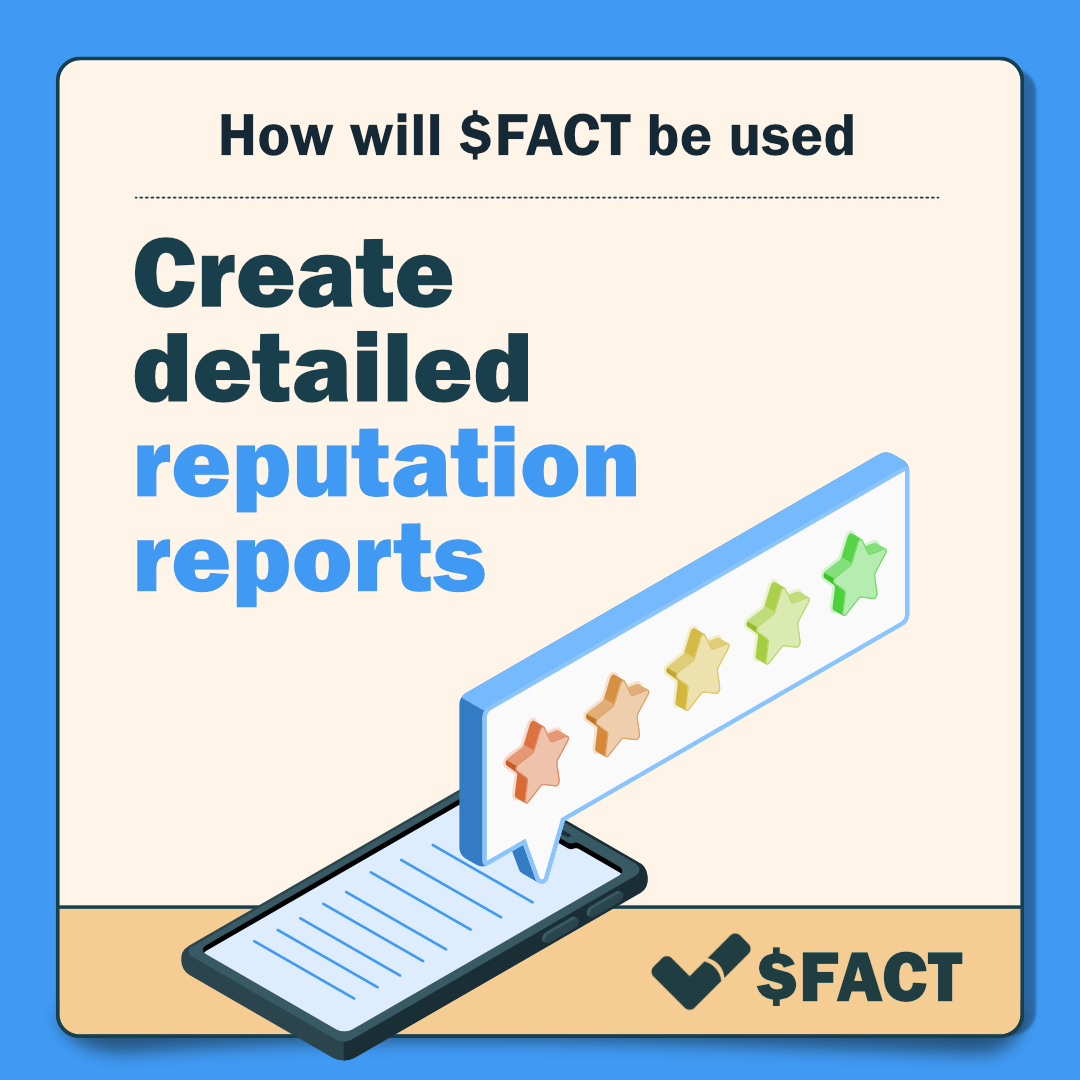 FACTteam's tweet photo. FACT’s detailed reputation reports offer transparency and insights, helping you make informed decisions with confidence.
Check out https://t.co/gBNCCgTQDX
#Blockchain #ReputationReports #Trust #Transparency #FACTToken https://t.co/IIKhpBZfFn