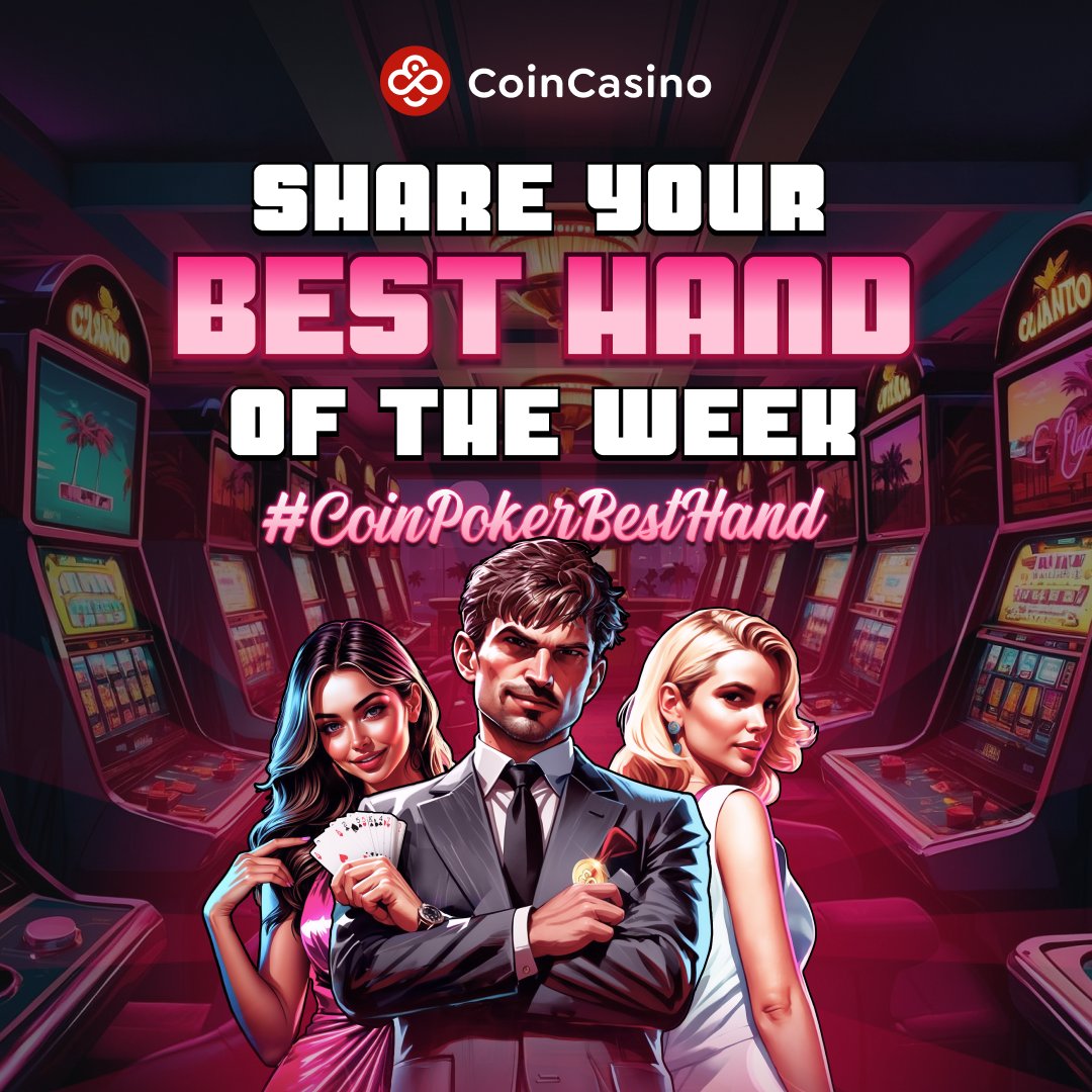 It’s time to show off those winning hands! 🃏

Comment with your Best Hand of the Week with #CoinPokerBestHand and you could win BIG! 

Every Friday, we crown a champ and dish out some entry tickets! 

Ready to rake it in? Let's see what you’ve got! 😎 https://t.co/PDEy3zos8d