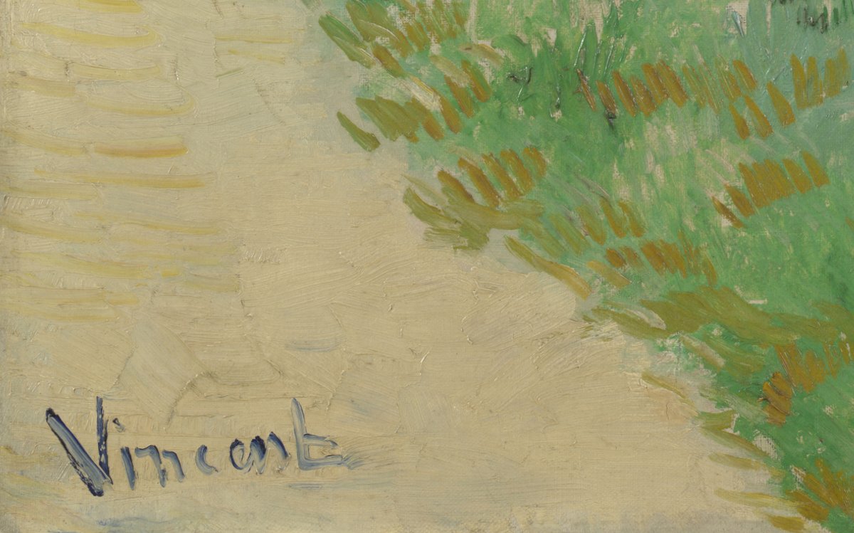 vangoghmuseum's tweet photo. Vincent in search of Van Gogh 🎨In 1880, Vincent took his brother Theo’s advice and started painting. He was 27 years old and had no prior art experience. No one could have imagined he would later become a world-famous artist! His ‘Vincent’ signature is now widely recognised. https://t.co/IU4NPWqnQ6