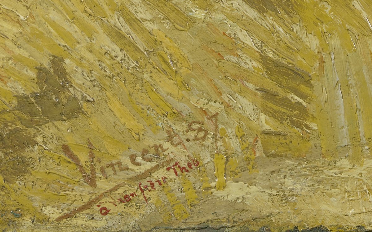 vangoghmuseum's tweet photo. Vincent in search of Van Gogh 🎨In 1880, Vincent took his brother Theo’s advice and started painting. He was 27 years old and had no prior art experience. No one could have imagined he would later become a world-famous artist! His ‘Vincent’ signature is now widely recognised. https://t.co/IU4NPWqnQ6