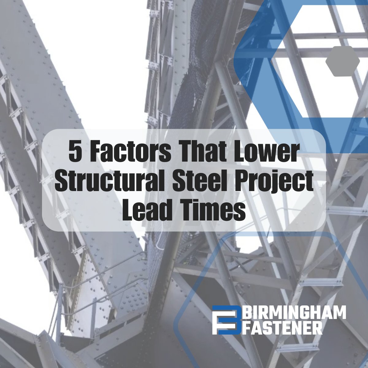 Strong supplier relationships are at the heart of getting jobs done on time and on budget. Learn more about how to lower structural steel lead times in our blog post: hubs.li/Q02W7zR20

#StructuralSteel #LeadTimes #FastenerSuppliers