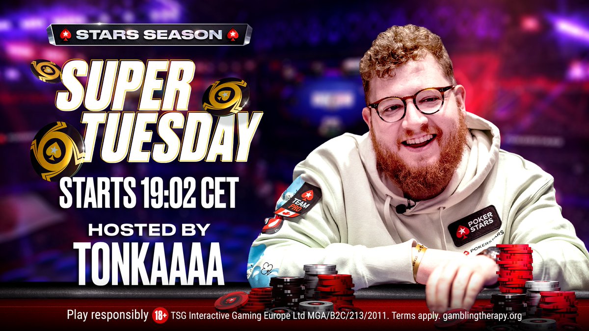 's tweet image. Get ready for #SuperTuesday with @tonkaaaap. 

KO our host and you'll win a special bounty, including a $109 Season Finale ticket.

▶️ $11 - $25k Gtd
▶️ $109 - $50k Gtd
▶️ $1,050 - $75k Gtd

🛰️ Qualify for as little as $0.55