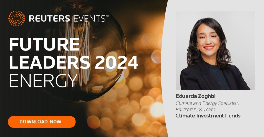 Eduarda Zoghbi (@duda_zoghbi) on Twitter photo I’ve been recognized in Reuters Events' Future Leaders in Energy 2024 report! As we continue to pave the way for future generations, let's uplift and celebrate the achievements of young trailblazers in the energy industry: 1.reutersevents.com/LP=37588?extso…
#futureleadersinenergy #GET25 I’ve been recognized in Reuters Events' Future Leaders in Energy 2024 report! As we continue to pave the way for future generations, let's uplift and celebrate the achievements of young trailblazers in the energy industry: 1.reutersevents.com/LP=37588?extso…
#futureleadersinenergy #GET25