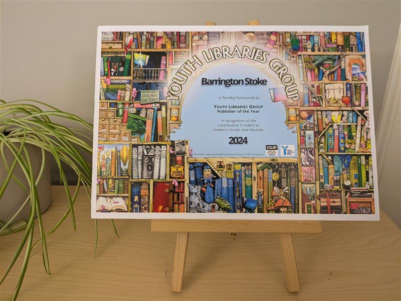 We're so very honoured to have been awarded 'Publisher of the Year 2024' by <a href="/youthlibraries/">YLG Committee</a>. Thank you #YLG, the certificate is pride of place in our office!
#YouthLibrariesGroup