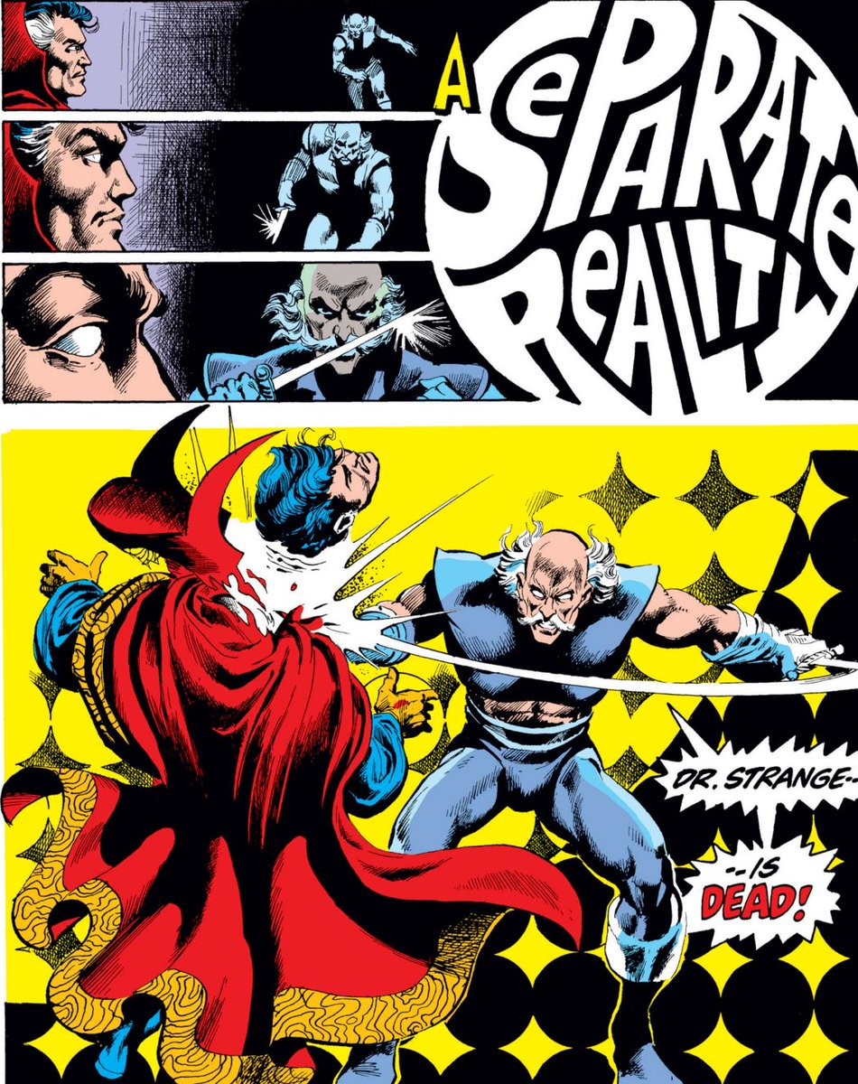 MarvelADay's tweet photo. #MarvelADay #Strange2
We have to cover our share of crap here at MAD - Golem, Ka-Zar, Ghost Rider, etc. Every now and then, though, you get something that's not just good but is so very good that it's privilege to cover. Doctor Strange by Englehart and Brunner is that good.
JH https://t.co/GjBKTpc0TJ