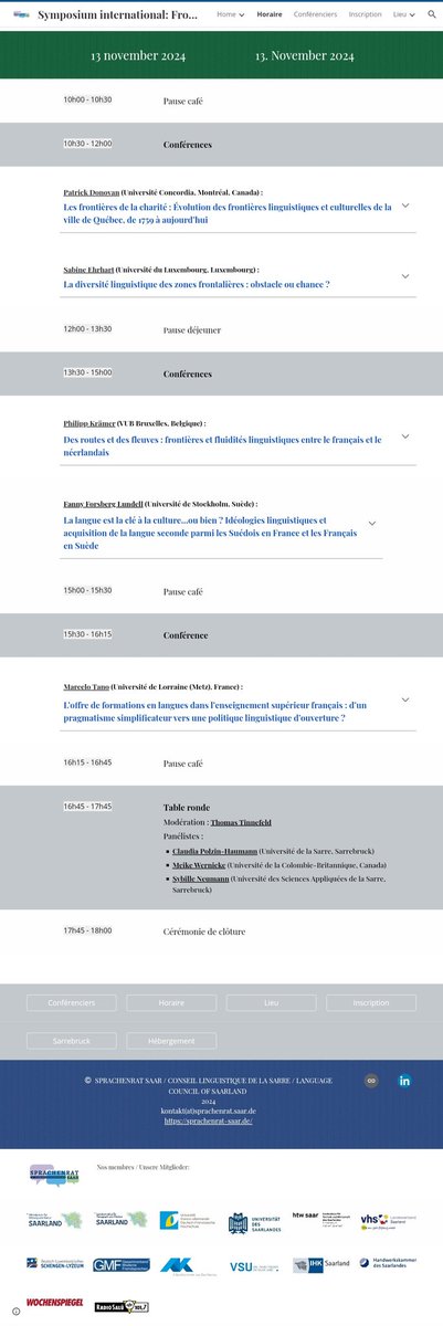 ConferenceFl's tweet photo. 📢 Invitation au Symposium International en Langue #Française
📅 12-13 nov 2024 
📍 Sarrebruck, Allemagne 🇩🇪
💻 Format hybride 
🌍 « Frontières linguistiques, frontières culturelles ? » 
🔗 Inscription (gratuite) jusqu'au 3 novembre : 
https://t.co/A8e8DzSPkp
@FIPLV
@DrTerryLamb https://t.co/yQCwQupAXC